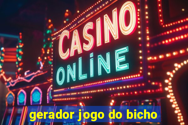 gerador jogo do bicho